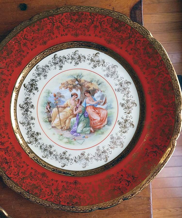 VIT412 Saucer for Cream Soup Bowl by Victoria (Czech)-1