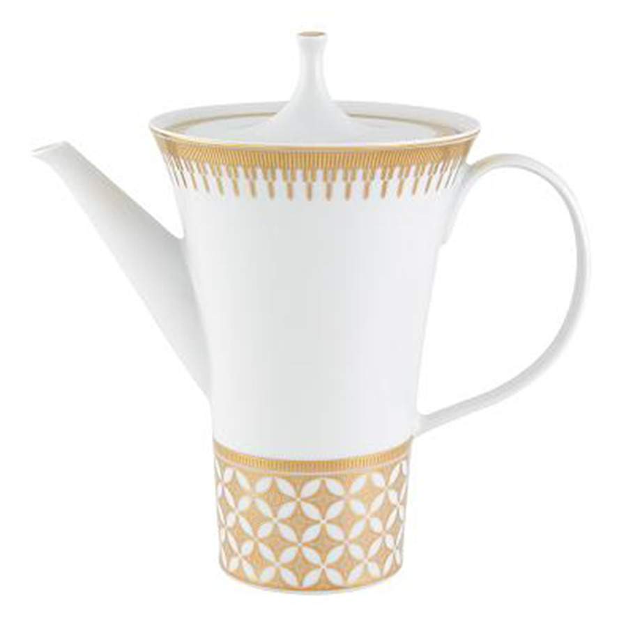 Gold Exotic Coffee Pot & Lid by Vista Alegre-1