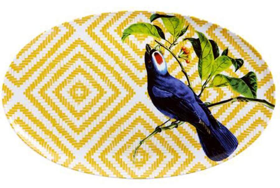 Olhar O Brasil 15" Oval Serving Platter by Vista Alegre-1