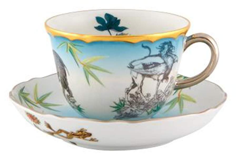 Reveries Flat Cup & Saucer Set by Vista Alegre-1
