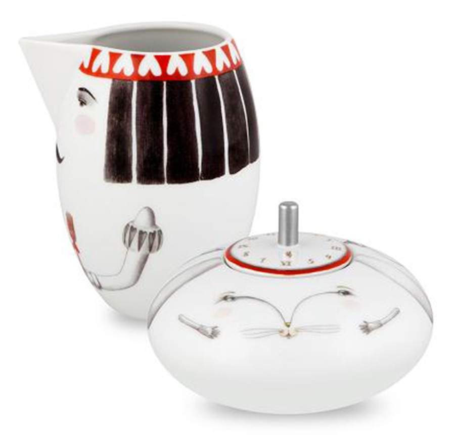 Tea with Alice Sugar Bowl & Lid by Vista Alegre-1