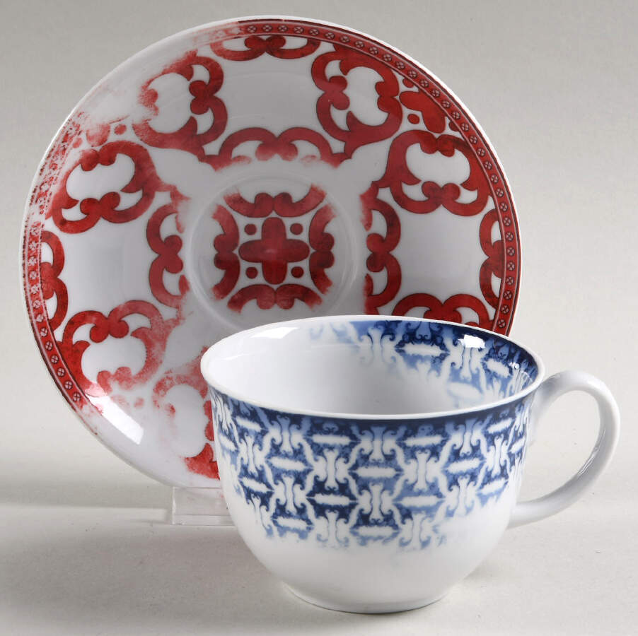 Timeless Flat Cup & Saucer Set by Vista Alegre-1