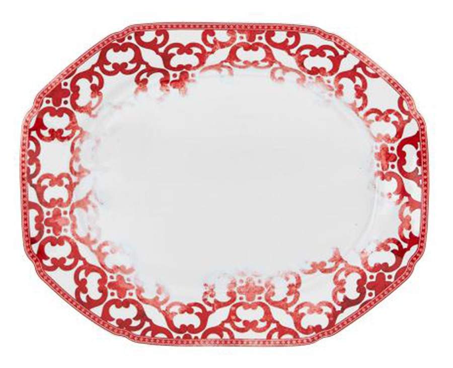 Timeless 14" Octagonal Serving Platter by Vista Alegre-1