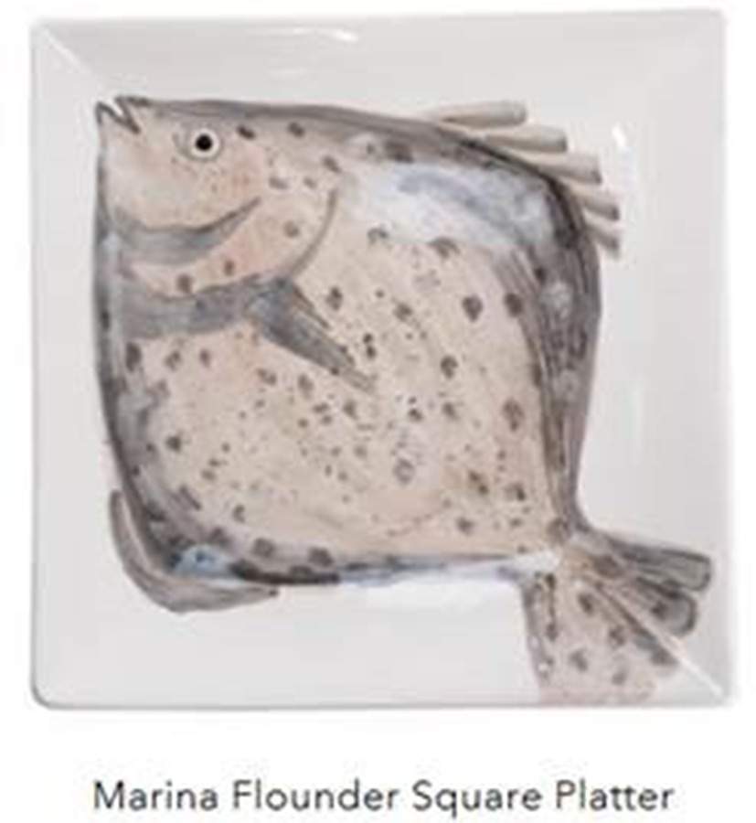 Marina 14" Square Platter by Vietri (Italy)-1
