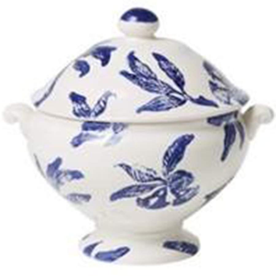 Melagrana Blu Tureen &  Lid by Vietri (Italy)-1