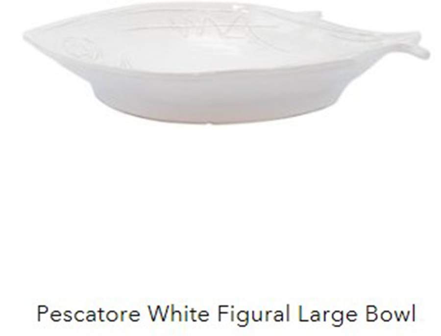 Pescatore 14" Figural Serving Bowl by Vietri (Italy)-1