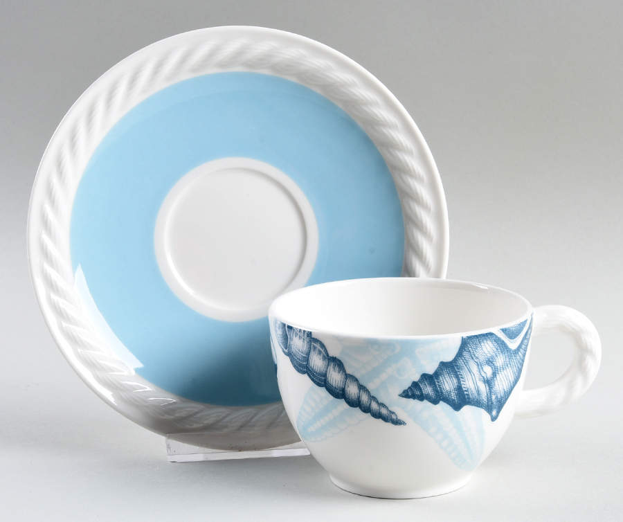 Montauk Beachside Flat Cup & Saucer Set by Villeroy & Boch-1