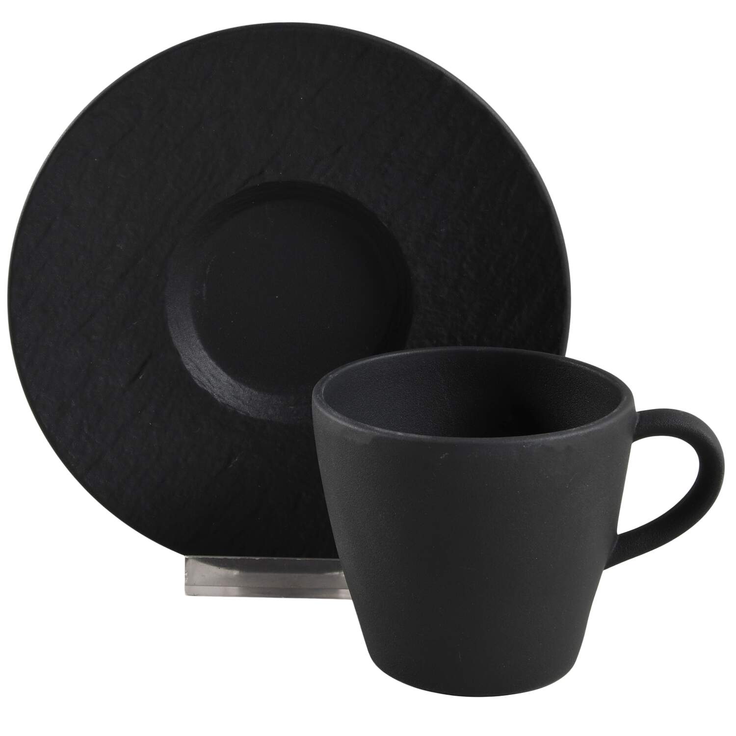 Manufacture Rock Flat Cup & Saucer Set by Villeroy & Boch-1