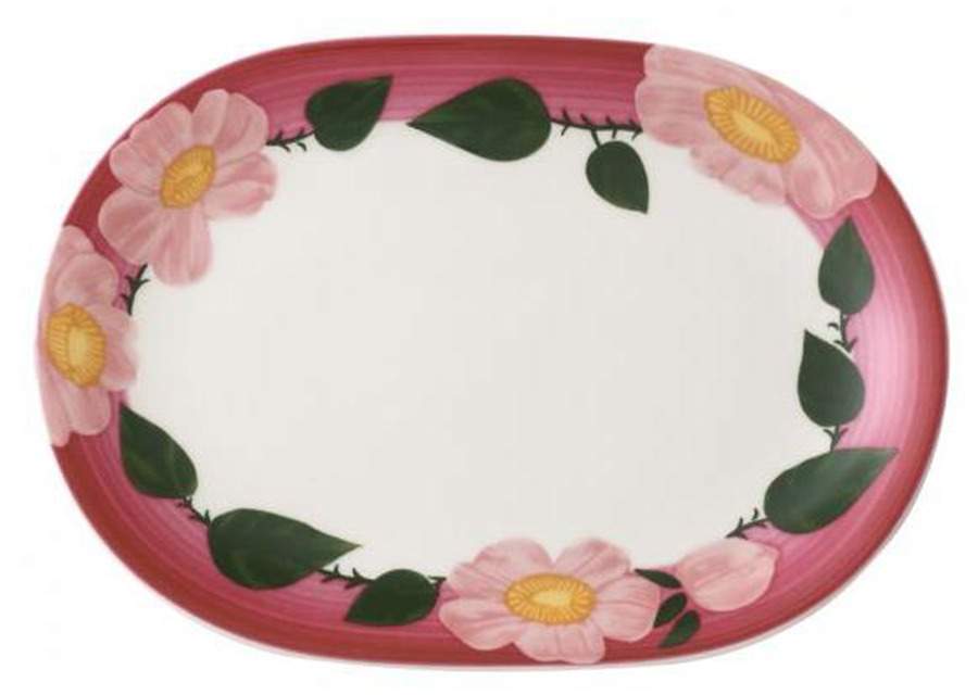 Rose Sauvage Framboise Oval Plate by Villeroy & Boch-1