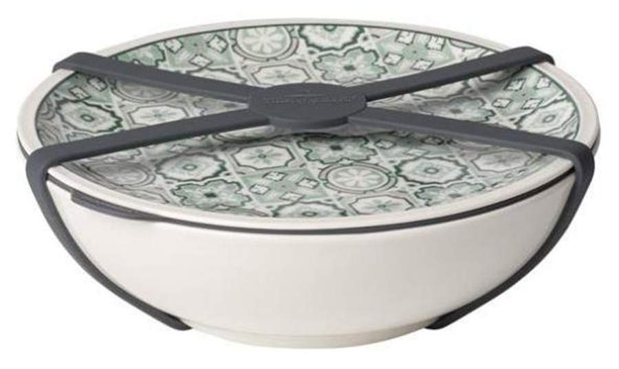 Jade Caro Large Travel Bowl & Lid with Silicone Strap by Villeroy & Boch-1
