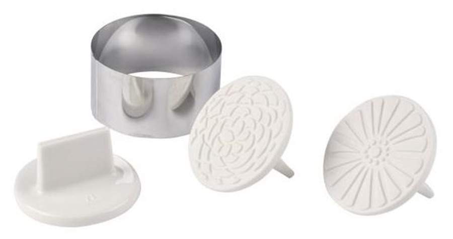 Clever Baking Metal Cookie Cutter - Set of 3 with Cookie Press by Villeroy & Boch-1
