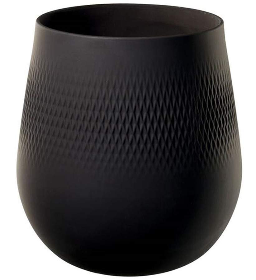 Collier Noir 8" Vase by Villeroy & Boch-1