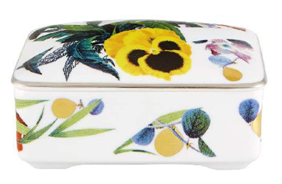 Primavera 4" Rectangular Box & Lid by Vista Alegre-1