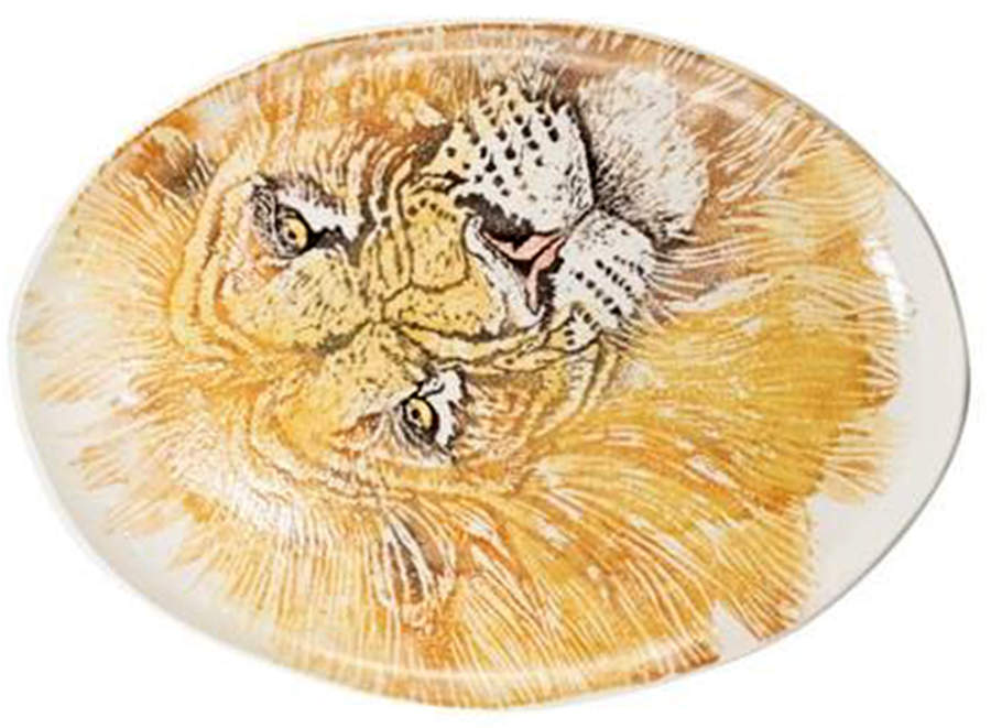 Into the Jungle 22" Oval Serving Platter by Vietri (Italy)-1