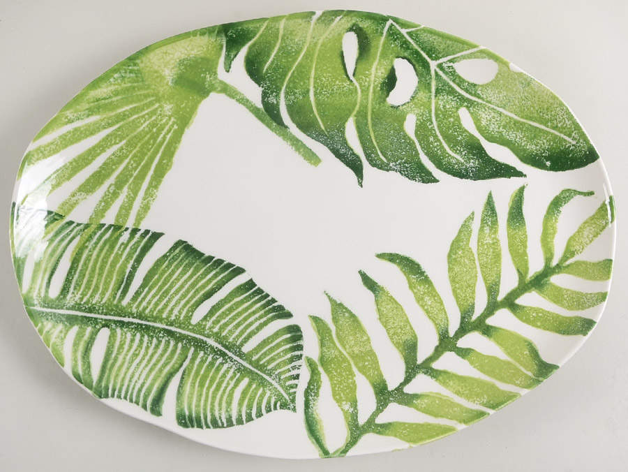 Into the Jungle 17" Oval Serving Platter by Vietri (Italy)-1