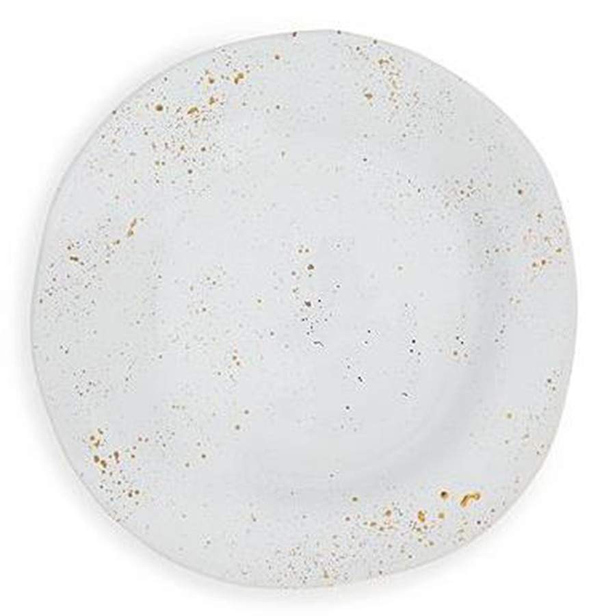 Gold Splatter Salad Plate by Vietri (Italy)-1