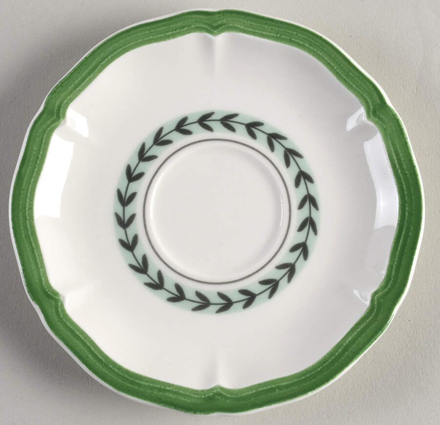 French Garden Green Line Saucer for Demitasse Cup by Villeroy & Boch-1