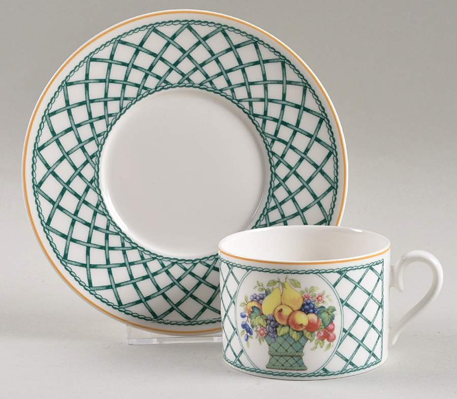 Basket Garden Flat Cup & Saucer Set by Villeroy & Boch-1