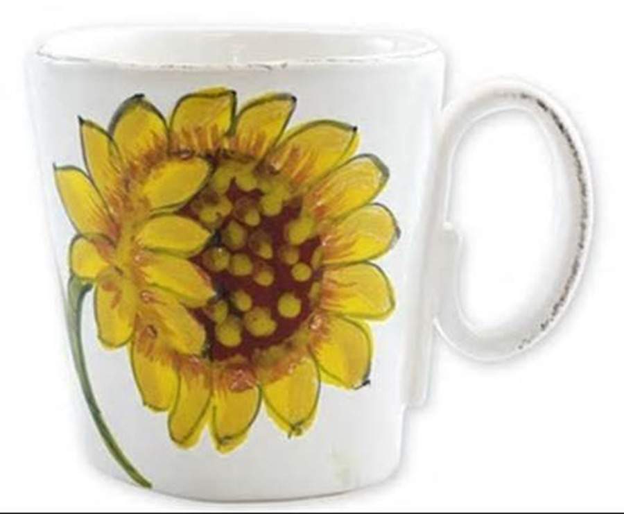 Lastra-Sunflower Mug by Vietri (Italy)-1