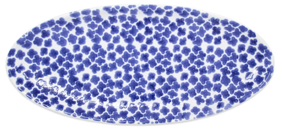 Santorini Mosaic 15" Oval Serving Platter by Vietri (Italy)-1