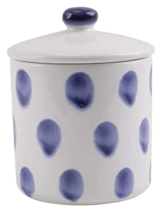 Santorini Mosaic Small Canister & Lid by Vietri (Italy)-1
