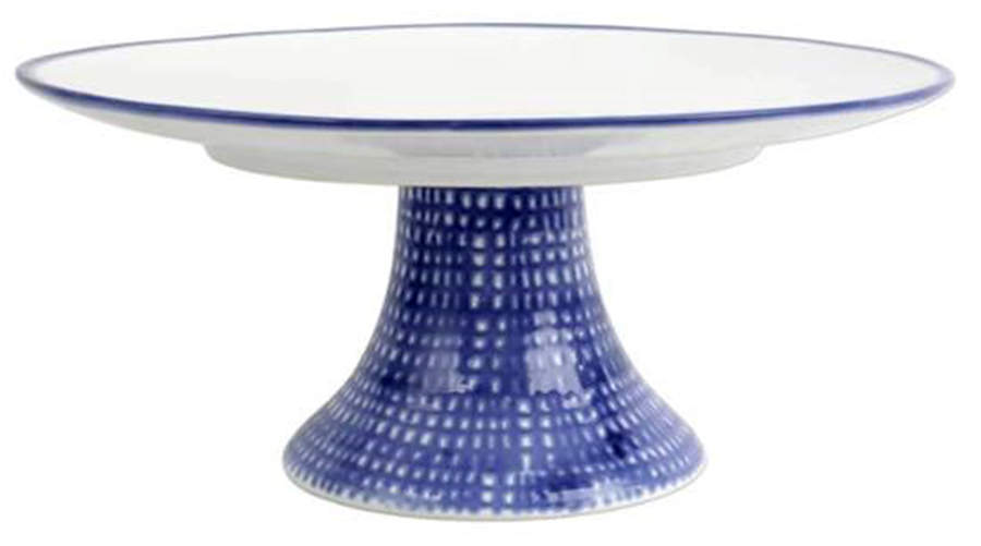 Santorini Mosaic 12" Diameter Pedestal Cake Stand by Vietri (Italy)-1