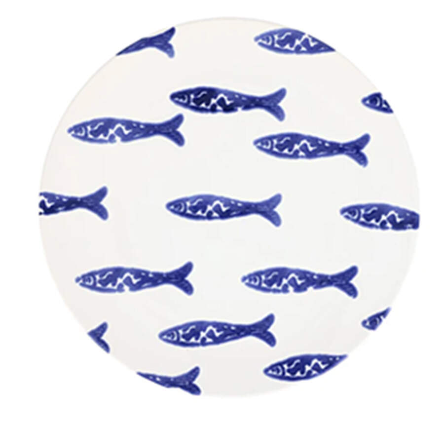 Santorini Mosaic Dinner Plate by Vietri (Italy)-1