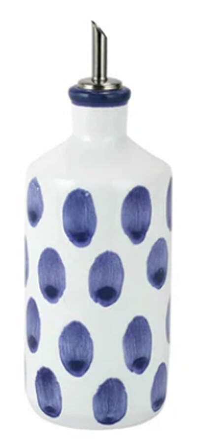 Santorini Mosaic Oil Cruet with Drizzle Spout by Vietri (Italy)-1