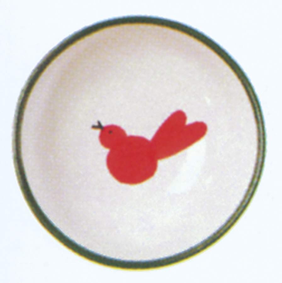 Uccello Rosso Individual Dip Dish by Vietri (Italy)-1