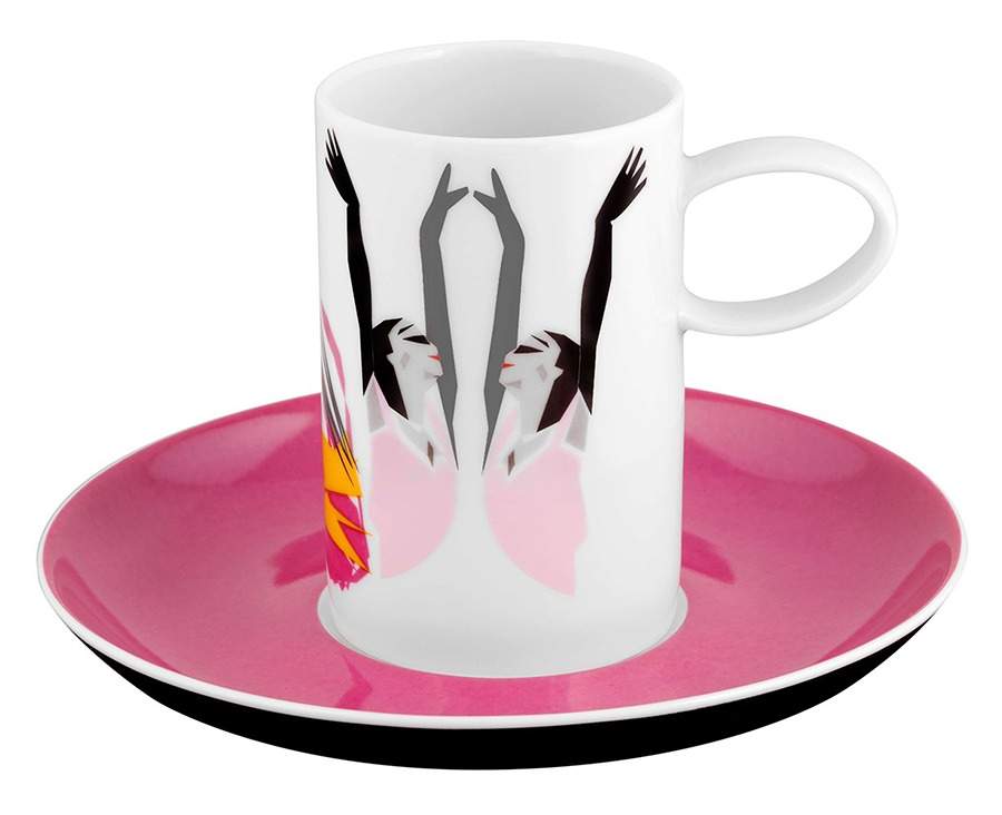 Tchaikovsky Flat Cup & Saucer Set by Vista Alegre-1