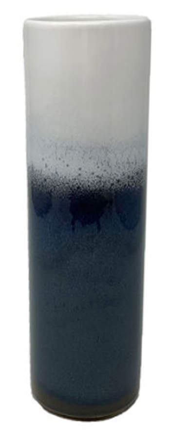 Lave Bleu (Blue) 9" Cylinder Vase by Villeroy & Boch-1