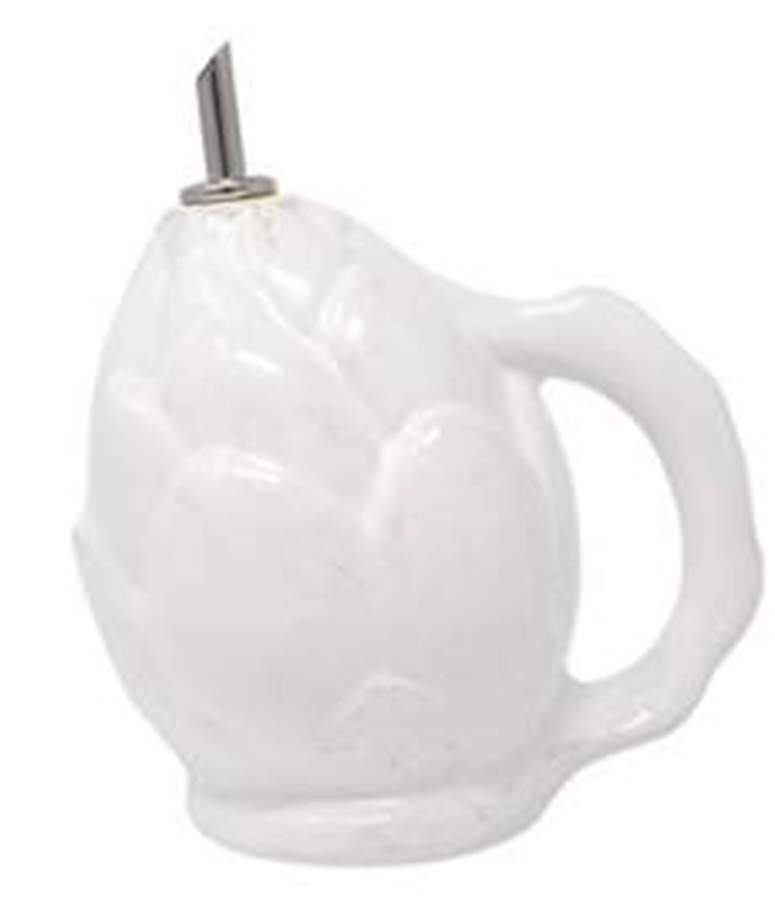Artichokes Oil Cruet with Stopper by Vietri (Italy)-1