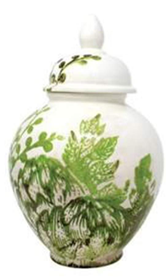 Artichokes Small Ginger Jar & Lid by Vietri (Italy)-1