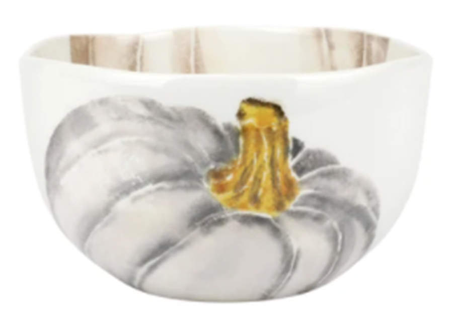 Pumpkins 7" Round Serving Bowl by Vietri (Italy)-1
