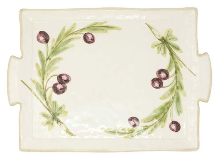 Olive 14" Rectangular Serving Platter by Vietri (Italy)-1