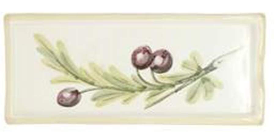 Olive Spoon Rest/Holder (Holds 1 Spoon) by Vietri (Italy)-1