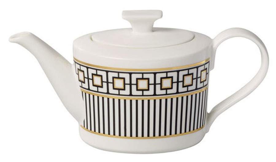 MetroChic (Metro Chic) Tea/Coffee Pot & Lid by Villeroy & Boch-1