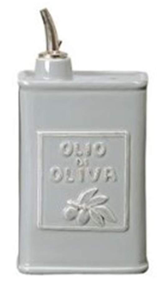 Lastra Light Gray Olive Oil Carafe by Vietri (Italy)-1