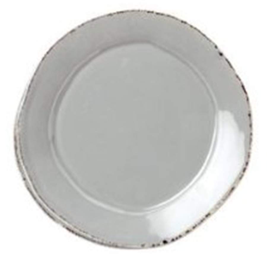 Lastra Light Gray Canape Plate by Vietri (Italy)-1