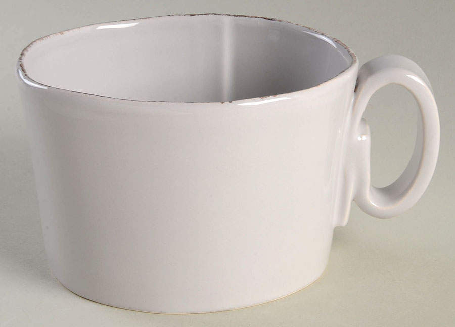Lastra Light Gray Jumbo Cup by Vietri (Italy)-1