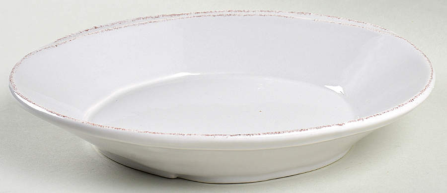 Lastra Light Gray 8" Individual Pasta Bowl by Vietri (Italy)-1