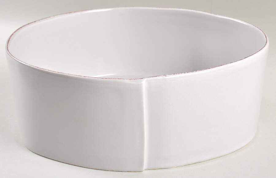 Lastra Light Gray Large Serving Bowl by Vietri (Italy)-1