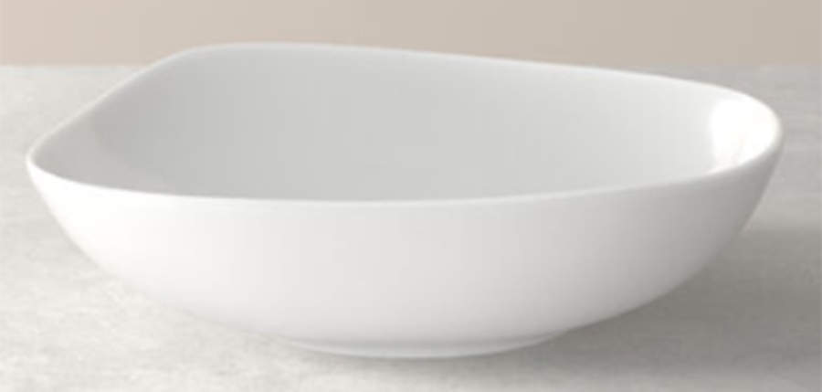 Organic White 7" Individual Pasta Bowl by Villeroy & Boch-1
