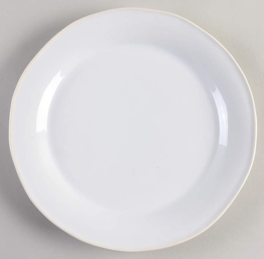 Chroma White Dinner Plate by Vietri (Italy)-1