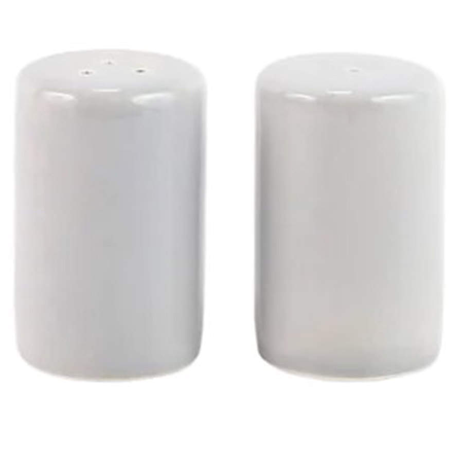 Chroma Light Gray Salt & Pepper Set by Vietri (Italy)-1