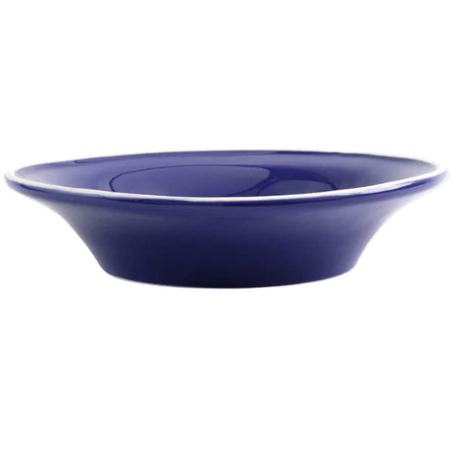 Chroma Blue 12" Shallow Round Bowl by Vietri (Italy)-1