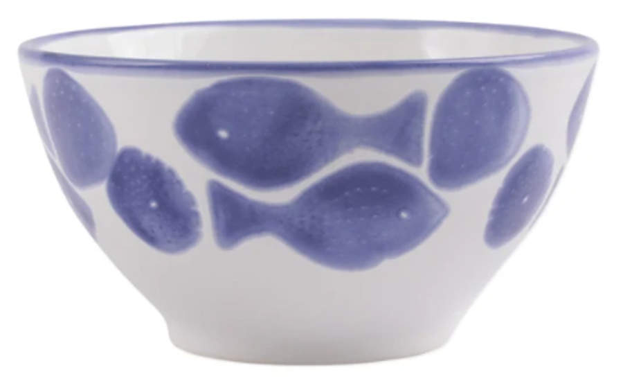 Santorini Fish Soup/Cereal Bowl by Vietri (Italy)-1