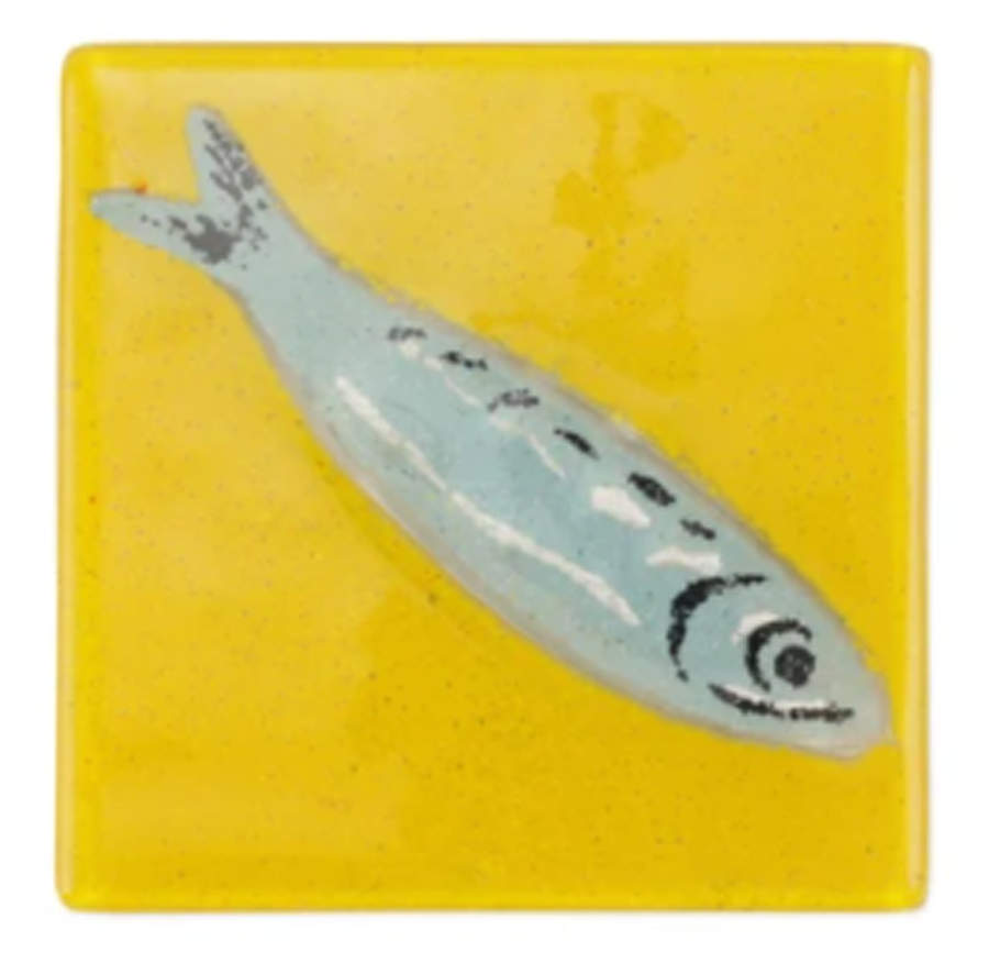 Pesci Colorati (Colorful Fish) Coaster by Vietri (Italy)-1