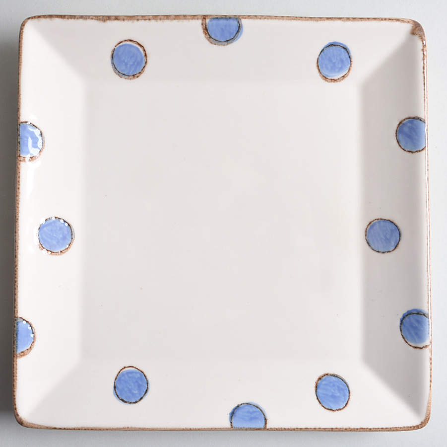 V4C3 Blue Square Dinner Plate by Value Ceramic-1