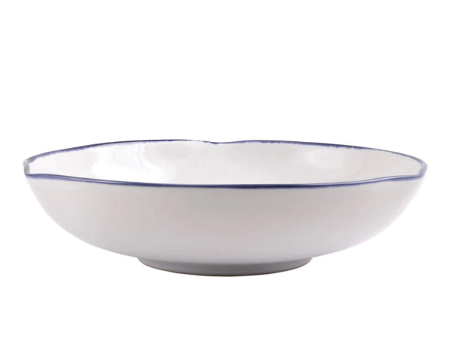 Aurora Edge 12" Shallow Round Bowl by Vietri (Italy)-1